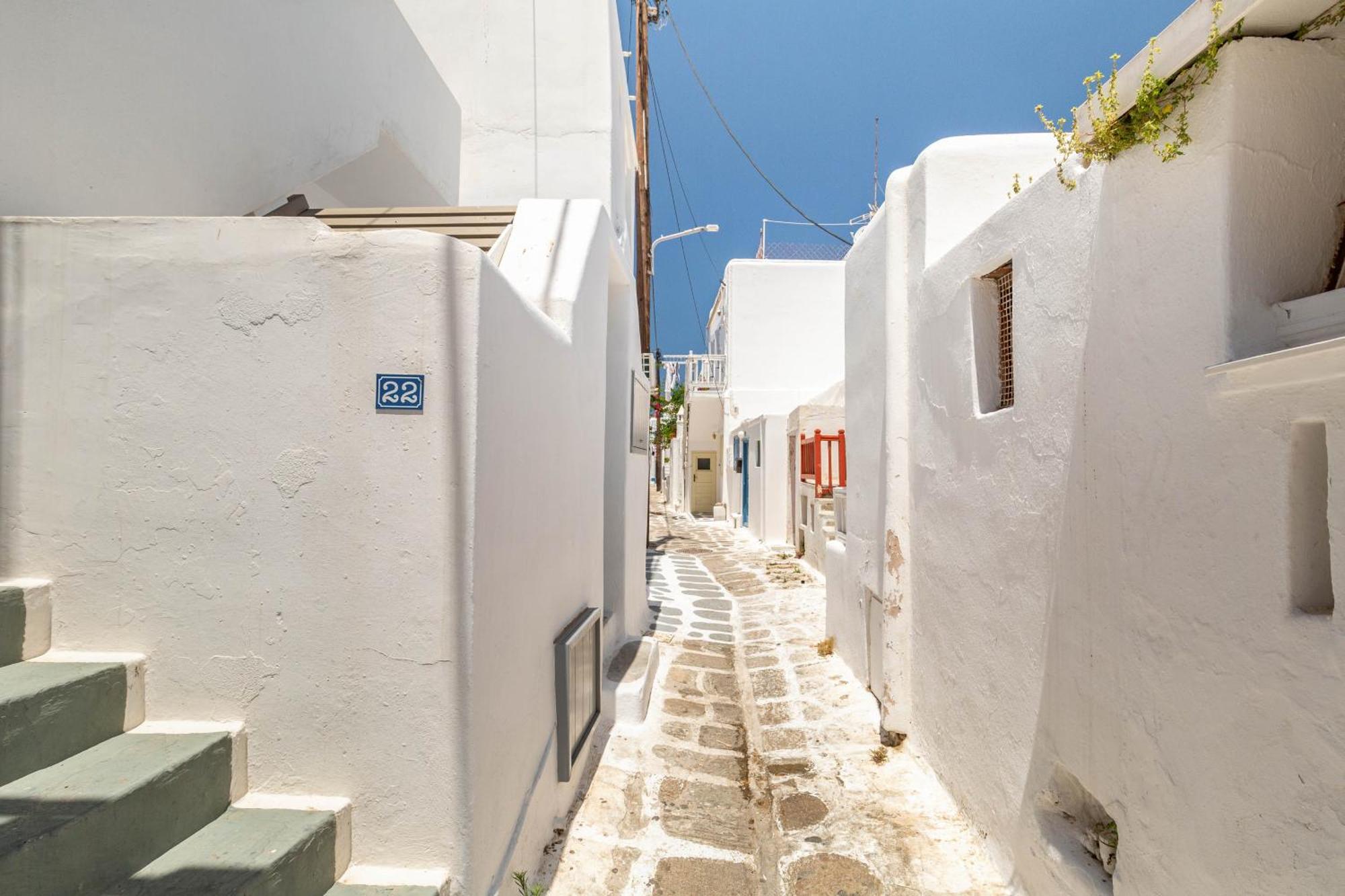 Ferienwohnung Elenitas Flat Next To The Windmills Mykonos Town Exterior foto